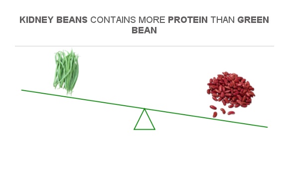 Compare Protein In Green Bean To Protein In Kidney Beans