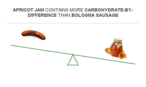 compare-carbs-in-bologna-sausage-to-carbs-in-apricot-jam