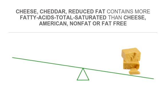 Compare Saturated fat in Cheese, American, nonfat or fat free to ...