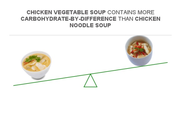 how many carbs in chicken noodle soup
