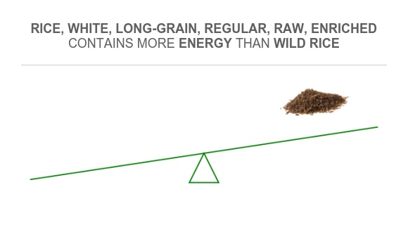 Compare Calories in Rice, white, long-grain, regular, raw, enriched to ...