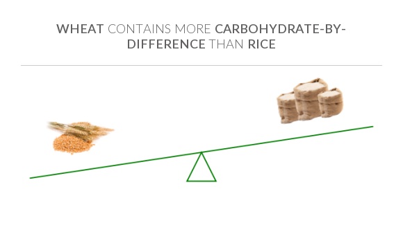 Compare Carbs in Wheat to Carbs in Rice