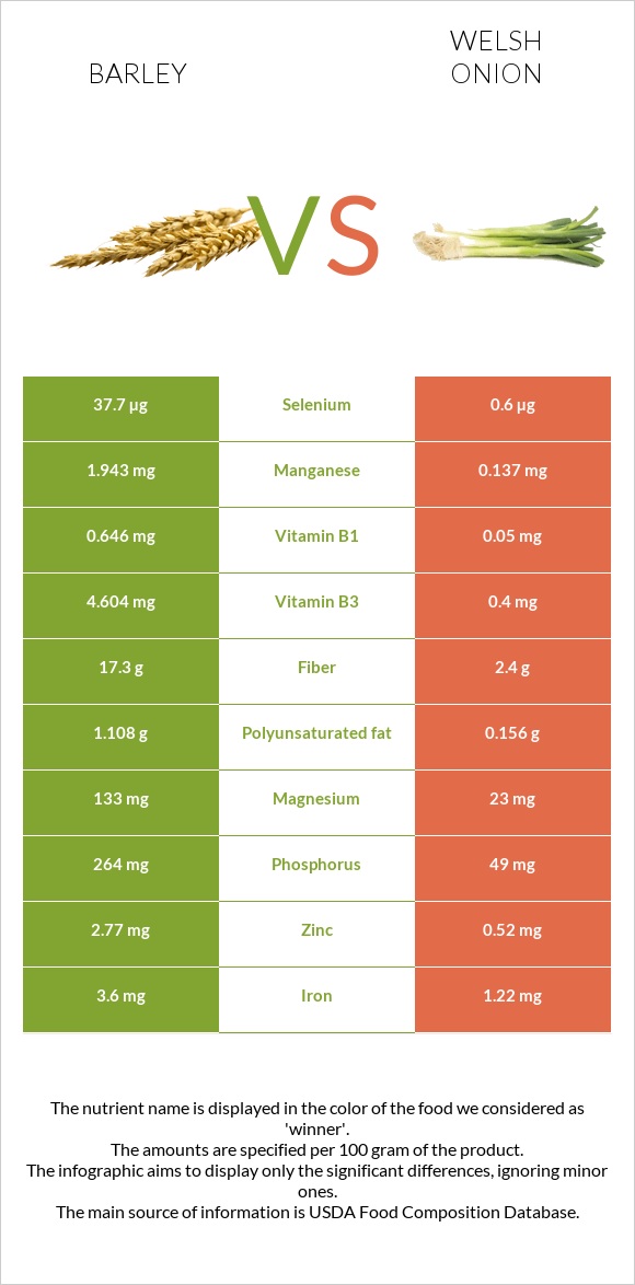 Գարի vs Սոխ բատուն infographic