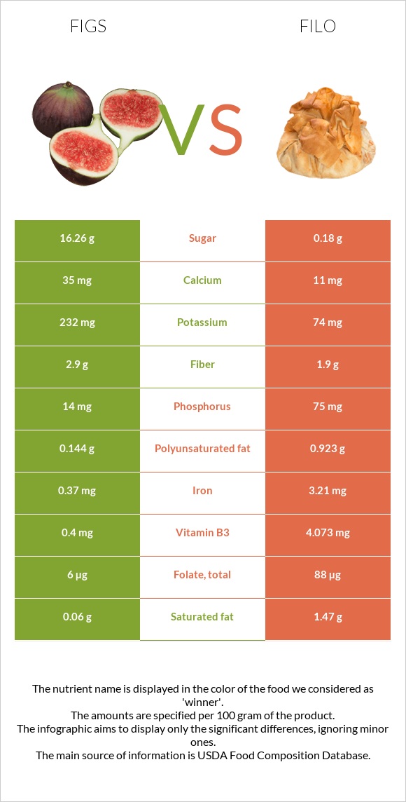 Figs vs Filo infographic