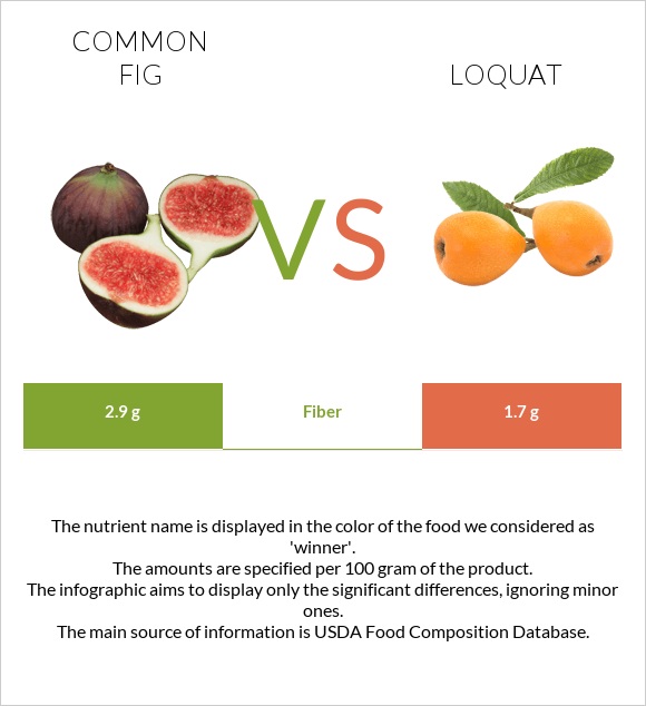 Figs vs Loquat infographic