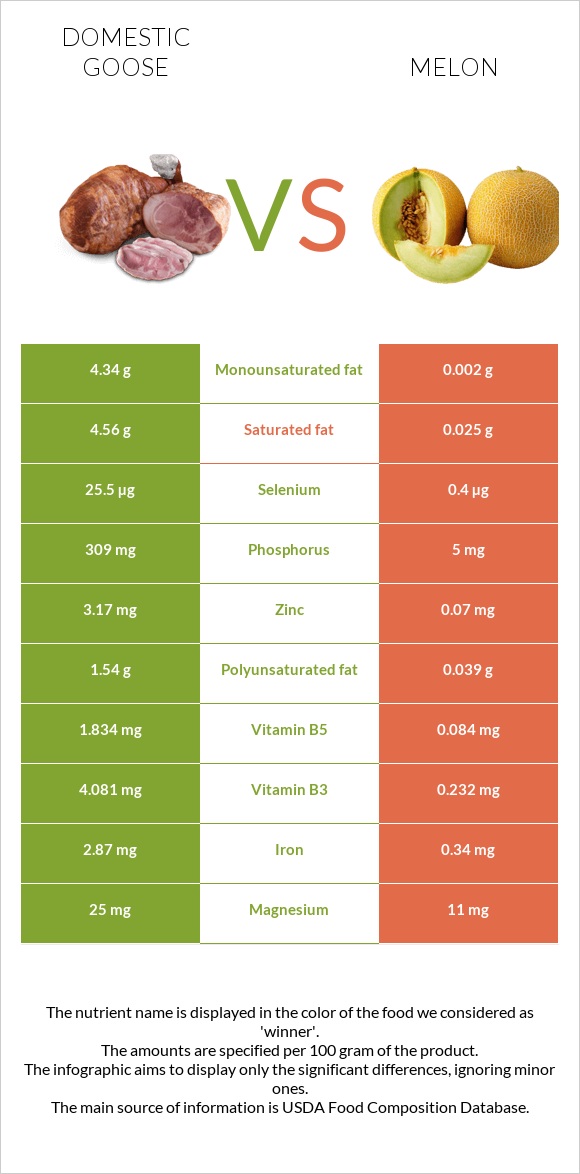 Ընտանի սագ vs Սեխ infographic