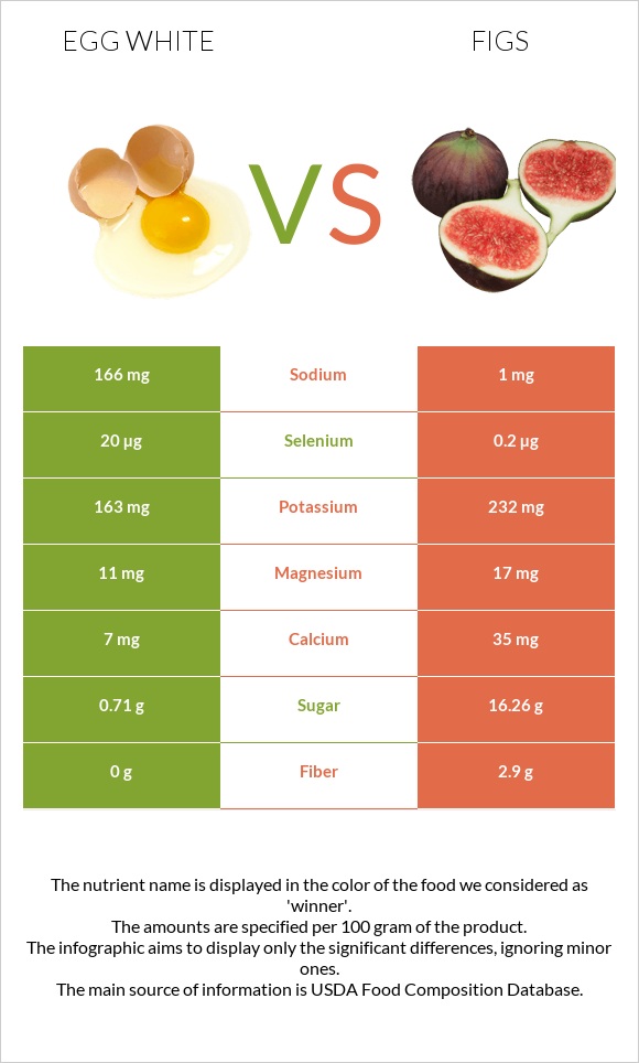 Ձվի սպիտակուց vs Թուզ infographic