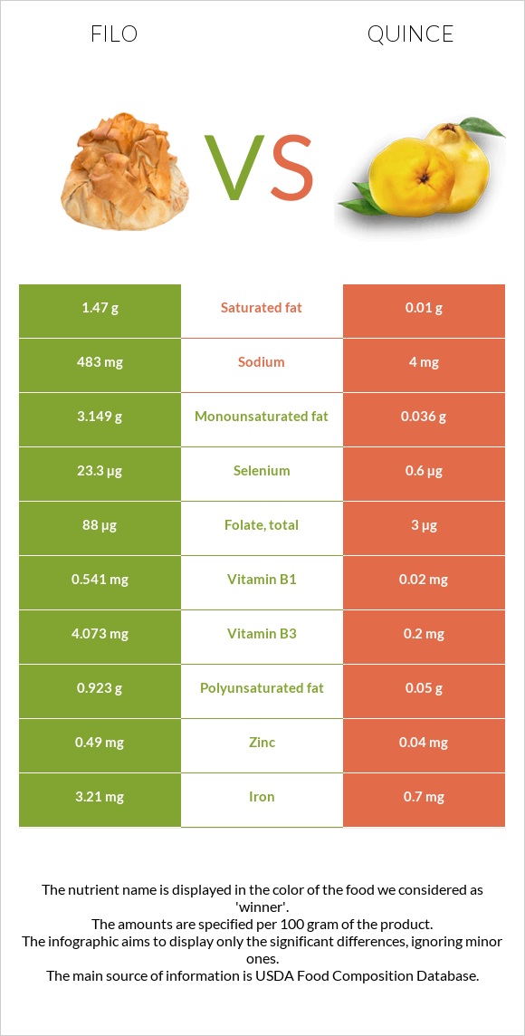 Filo vs Quince infographic