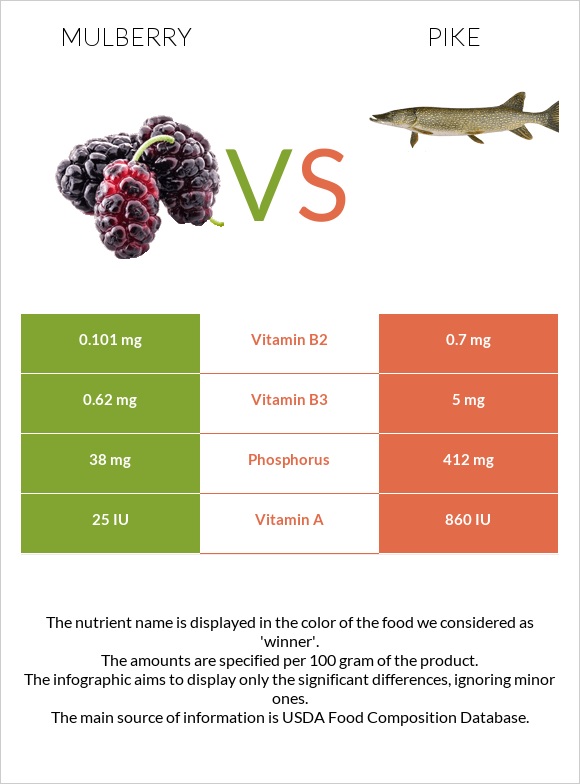Mulberry vs Pike infographic