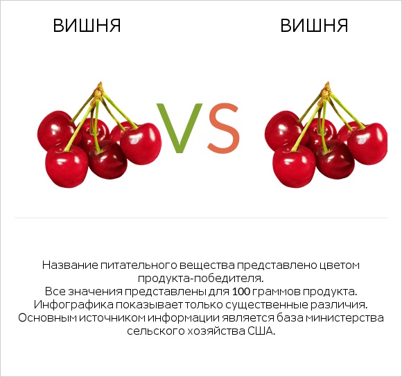 Вишня vs Вишня infographic