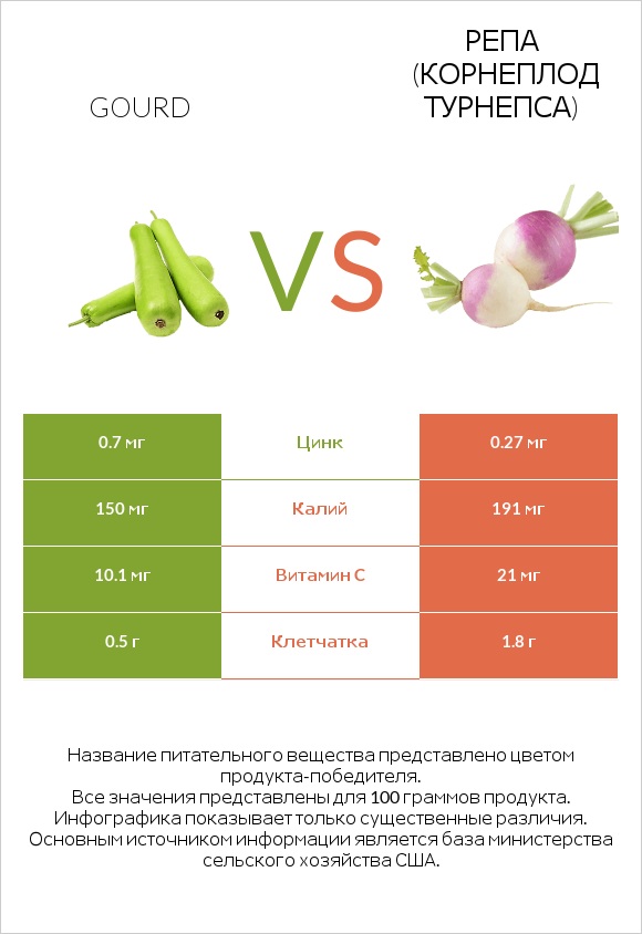 Gourd vs Репа (корнеплод турнепса) infographic