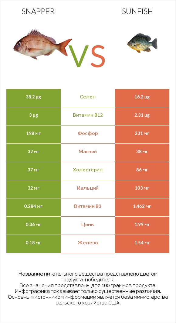 Сравнить продукты Snapper и Sunfish