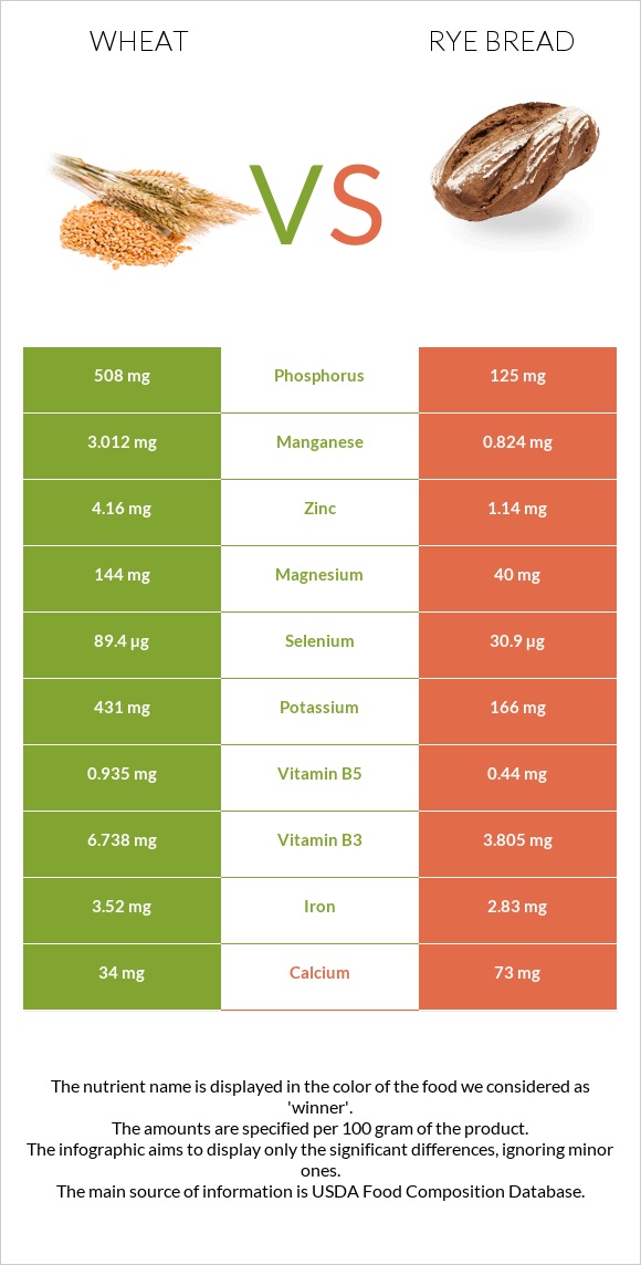 Wheat vs. Rye bread — InDepth Nutrition Comparison