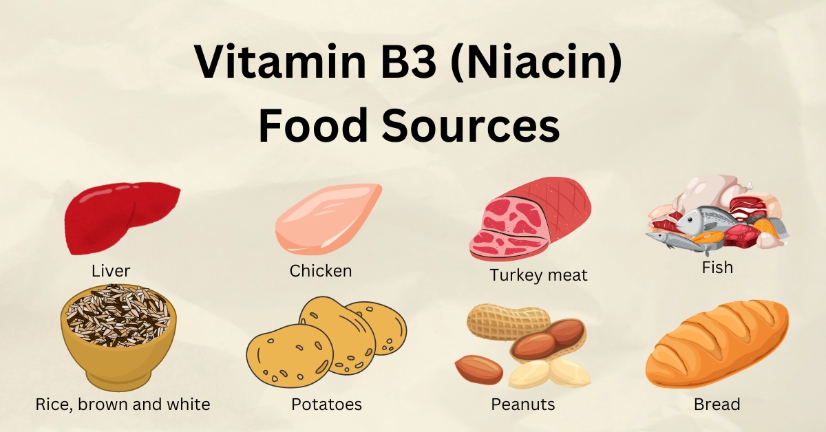 Vitamin B3 (Niacin) — Rich Foods, Structure, Benefits, and Deficiency