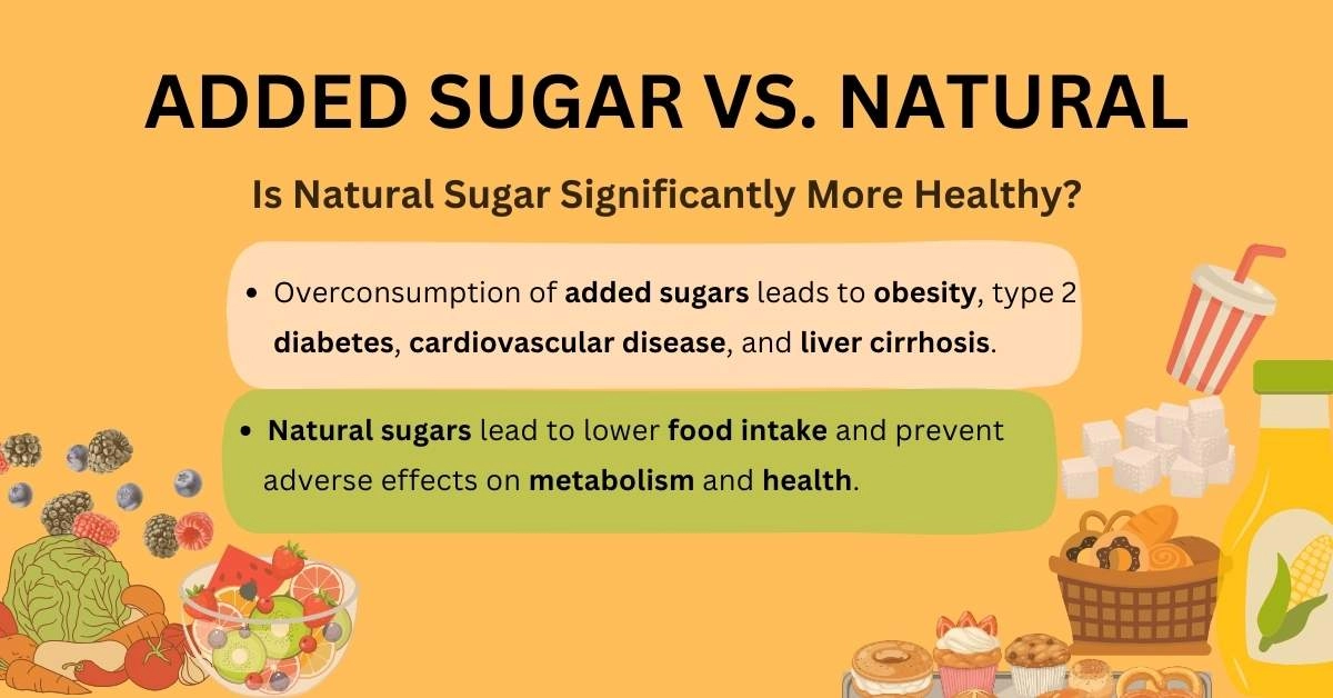 added sugar vs natural, health benefits and downsides