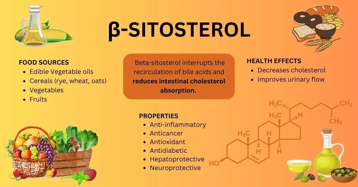 beta sitosterol food sources, properties, structure, health effects