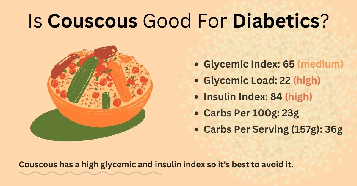 couscous diabetes, glycemic & insulin index, glycemic load, carbs