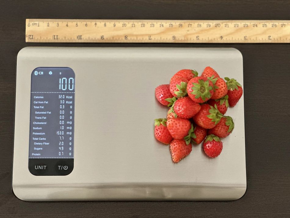 32 Calories or 100 Grams of Strawberry