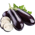 Eggplant, cooked, boiled, drained, with salt