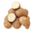 Russet potato raw