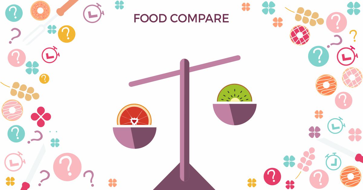 Food comparison based on nutrition